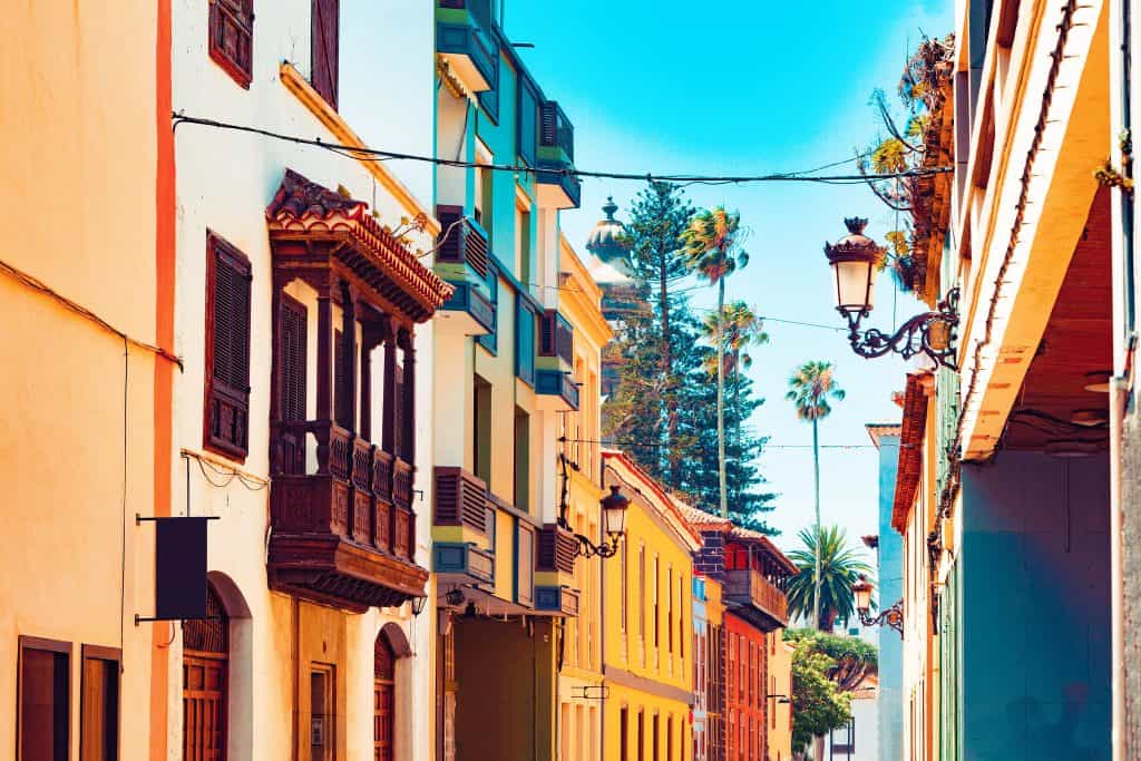 Kleurrijke huizen in Santa Cruz de Tenerife