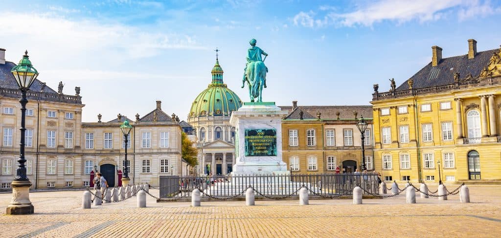 Paleis Amalienborg in Kopenhagen