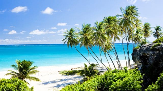 Weer op  Barbados in februari