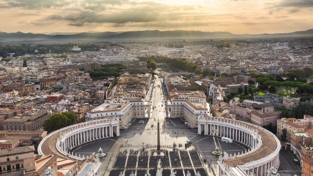 Weer in  Vaticaanstad in april