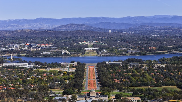 Weer in  Canberra in april