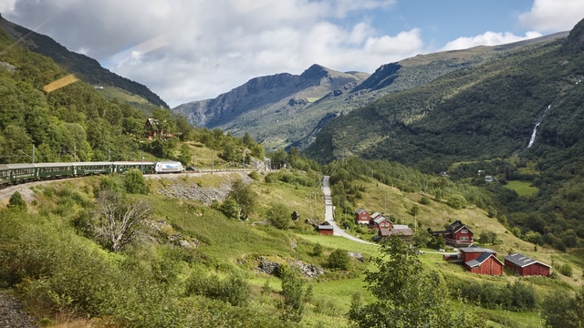 Weer in  Flåm in januari