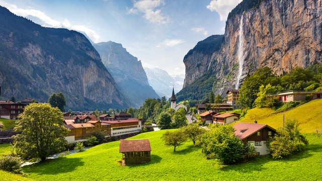 Weer in  Lauterbrunnen in maart