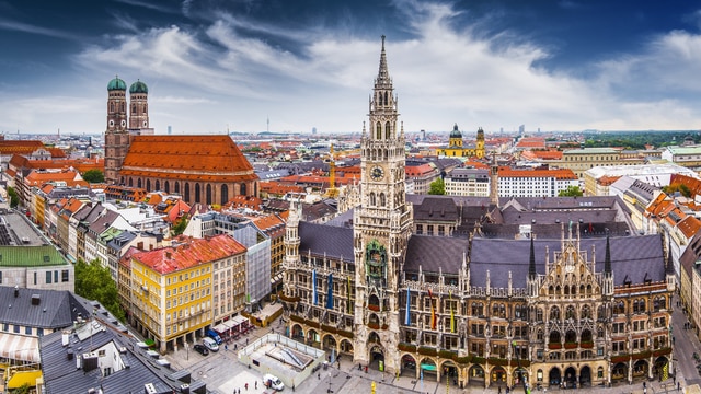 Weer in  München in februari