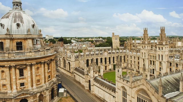 Weer in  Oxford in januari