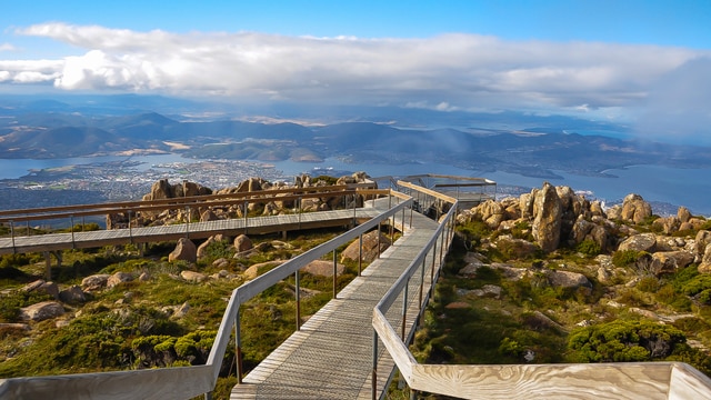 Weer op  Tasmanië in augustus