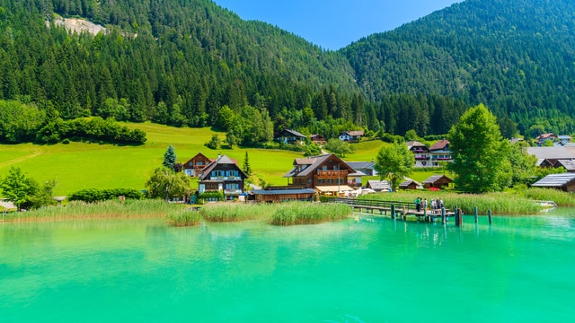 Weer in  Weissensee in april