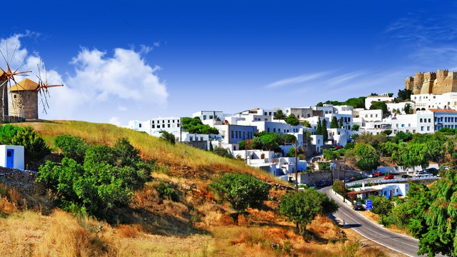 Weer op  Patmos in februari