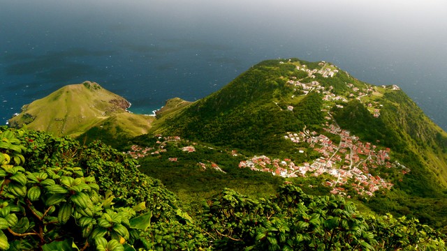 Weer op  Saba in april