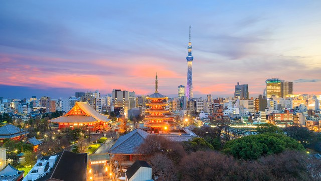 Weer in  Tokyo in juli