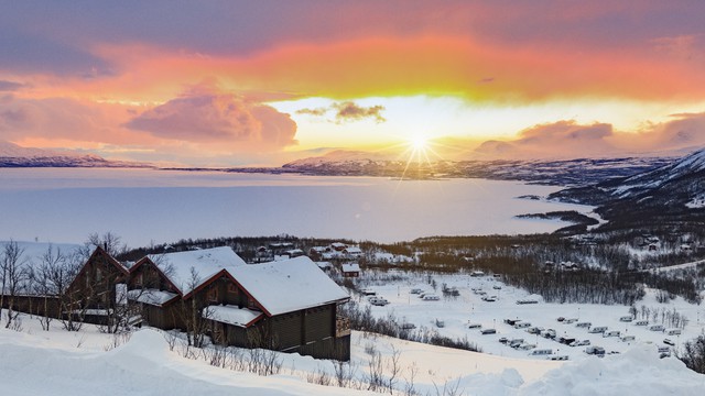 Weer in  Abisko in februari