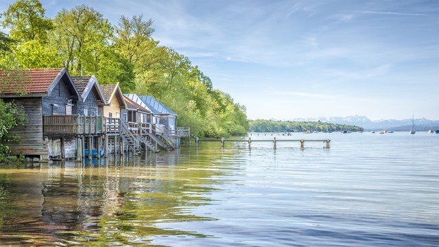 Weer in  Ammersee in mei