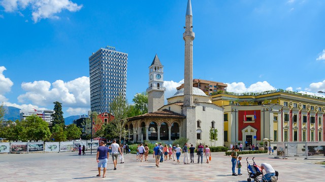 Weer in  Tirana in augustus