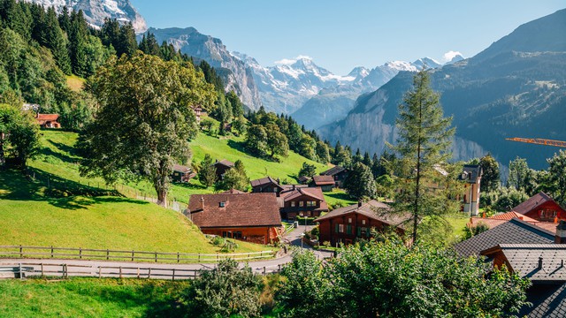 Weer in  Wengen in juli