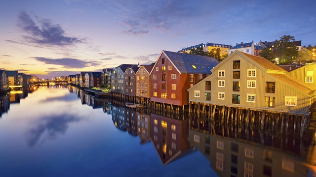 Weer in  Trondheim in oktober