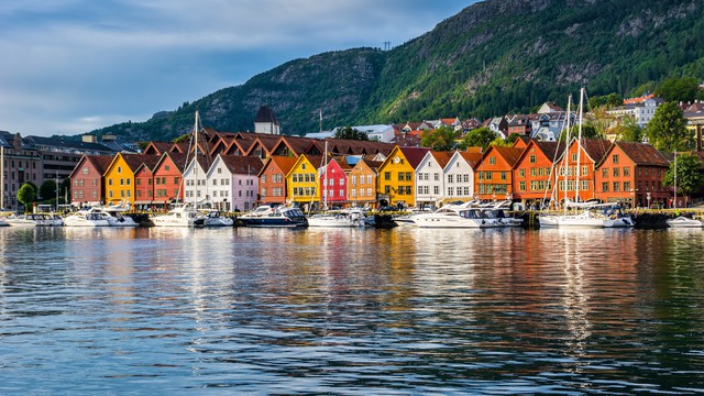 Weer in  Bergen in februari