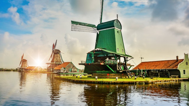 O clima de Zaanse Schans
