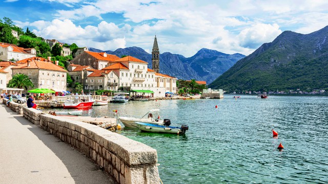 Weer in  Perast in november