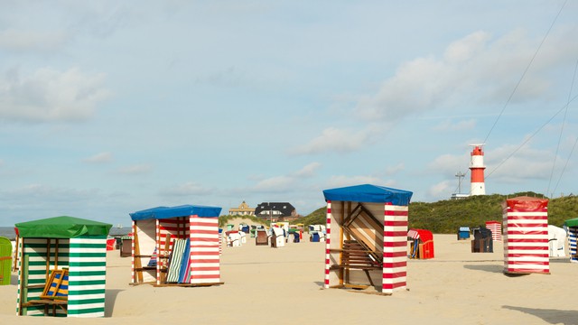 Weer in  Borkum in april