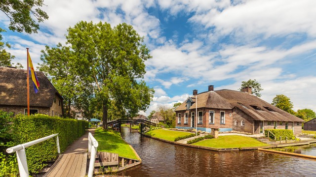 Weer in  Giethoorn in mei