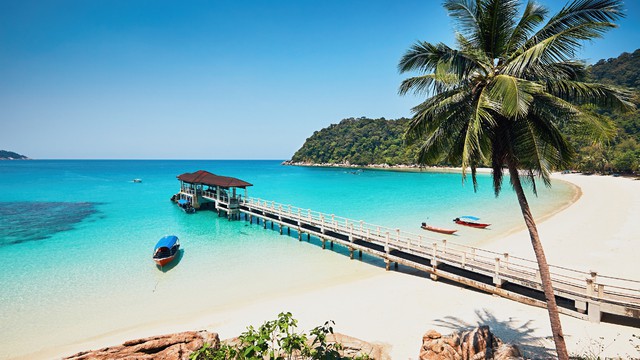 Weer op  Perhentian in januari