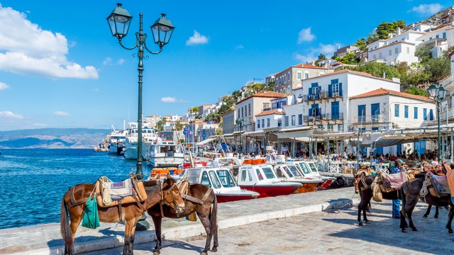 Weer in  Hydra in januari