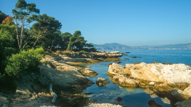 Weer op  Saint-Honorat in februari