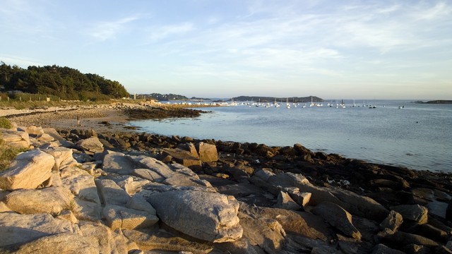 Weer op  Grande-Île in maart