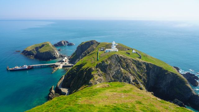 Weer op  Lundy in augustus