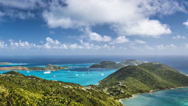 Weer op  Virgin Gorda in juli