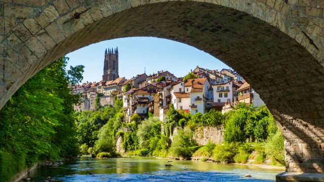 Weer in  Fribourg in juli