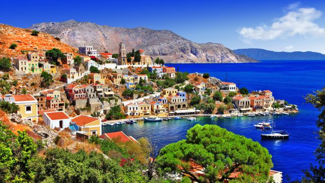 Weer op  Symi in januari