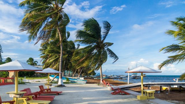 Weer op  Caye Caulker in september