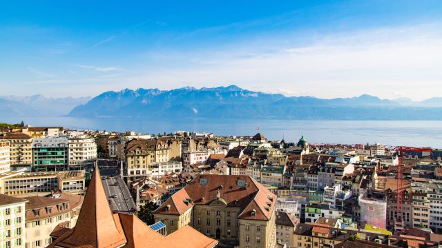 Weer in  Lausanne in januari