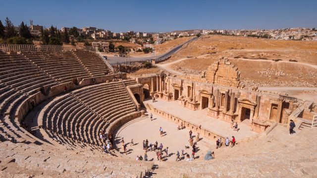 Weer in  Jerash in juni