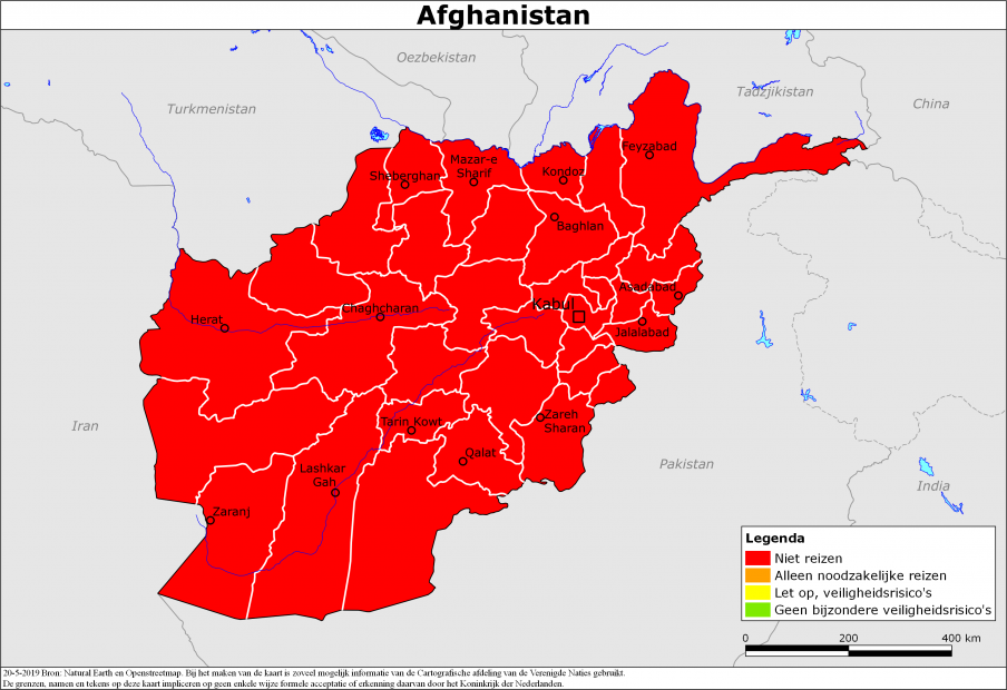 Reisadvies voor Afghanistan