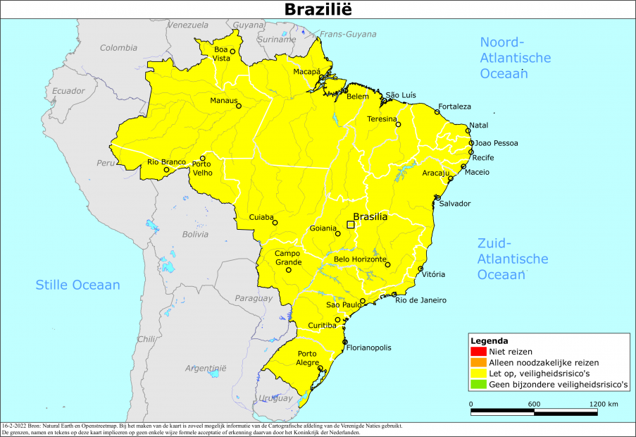 Reisadvies voor Brazilië
