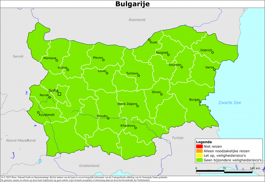 Reisadvies voor Bulgarije