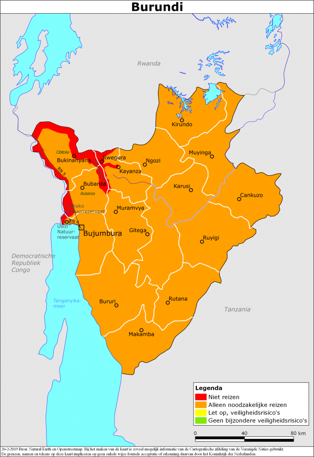 Reisadvies voor Burundi