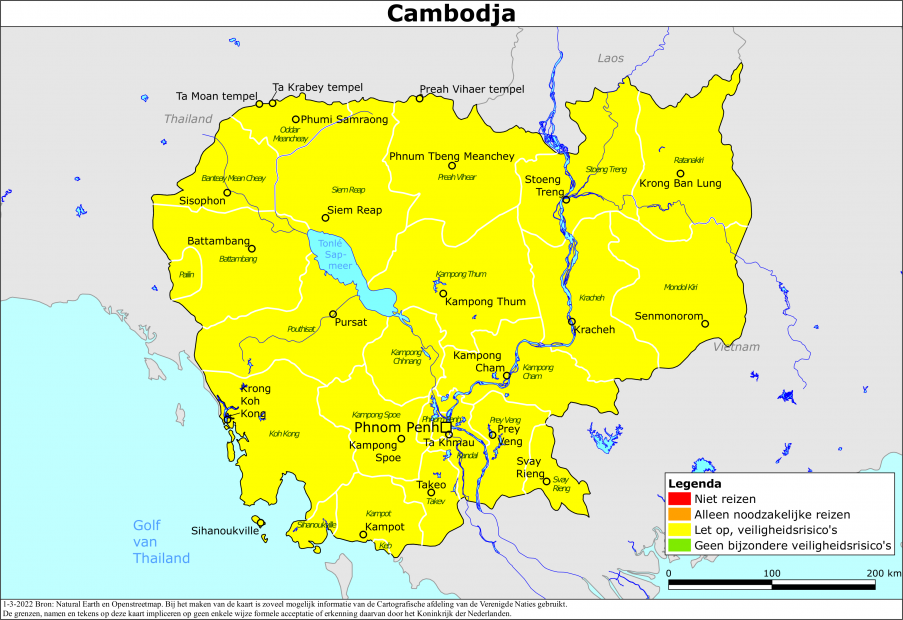 Reisadvies voor Cambodja