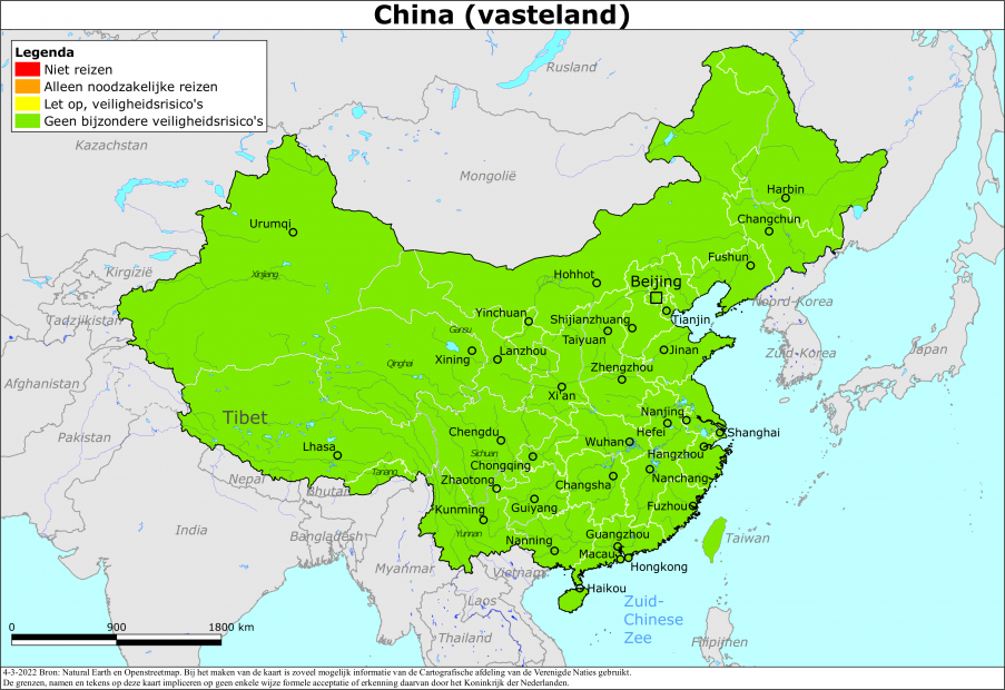 Reisadvies voor China