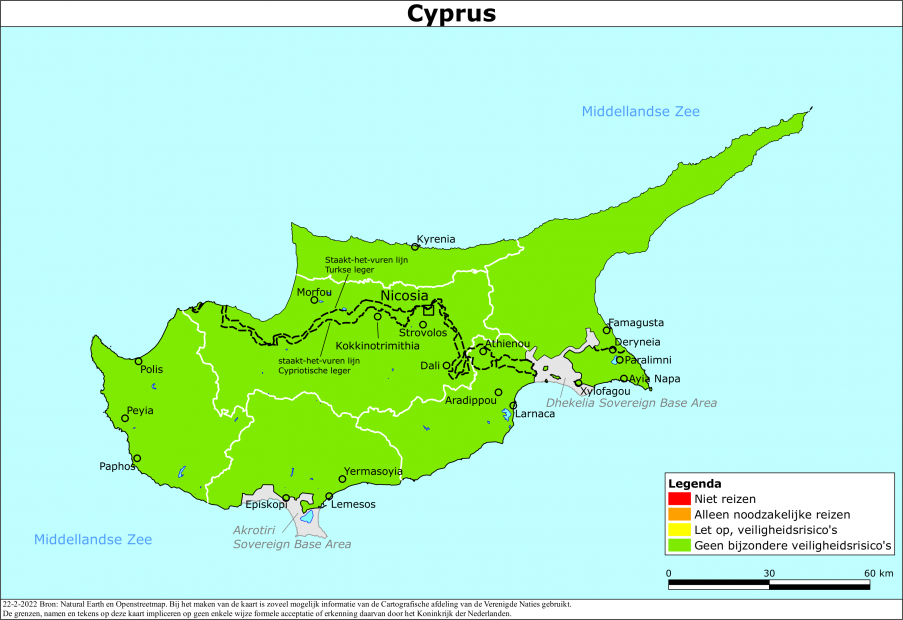 Reisadvies voor Cyprus