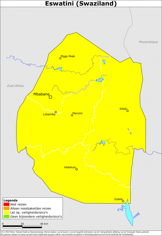 Reisadvies voor eSwatini
