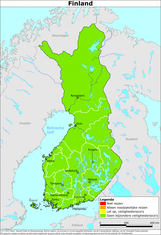 Reisadvies voor Finland