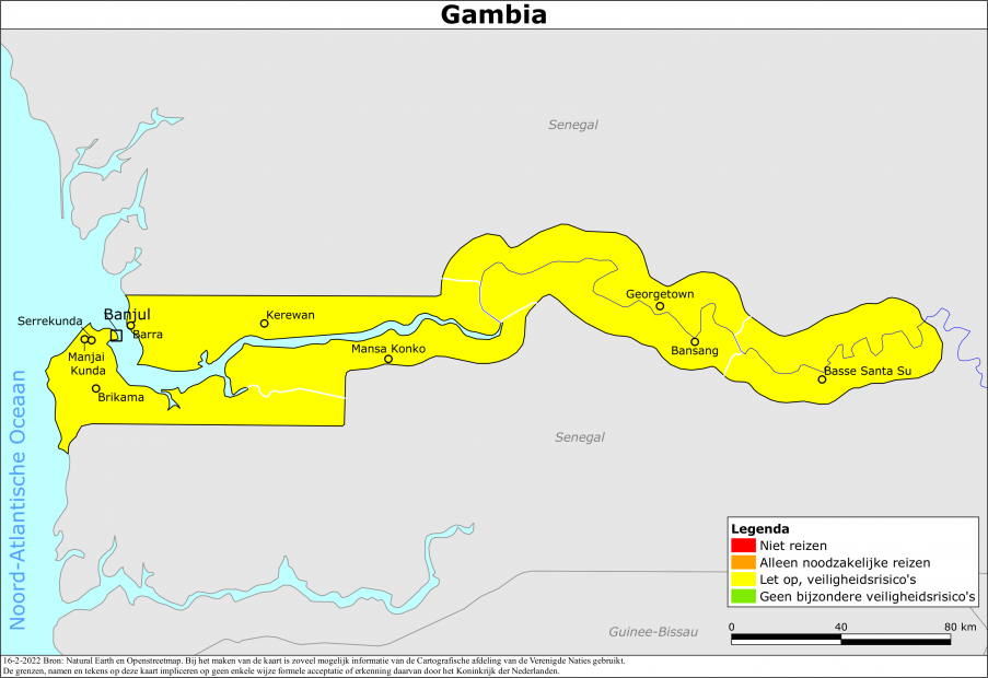 Reisadvies voor Gambia