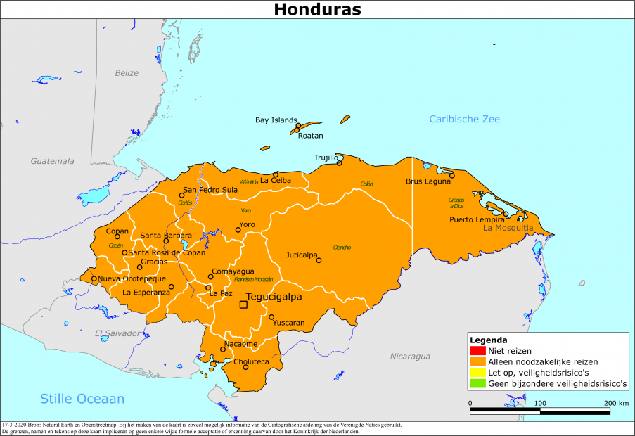 Reisadvies voor Honduras