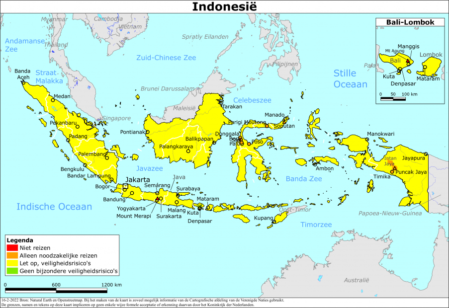 Reisadvies voor Indonesië