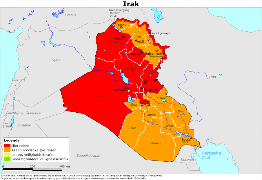 Reisadvies voor Irak