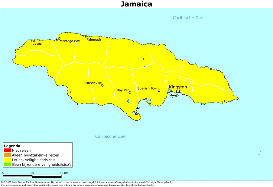 Reisadvies voor Jamaica