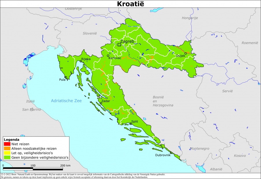 Reisadvies voor Kroatië